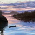 Photo provided 
Sunset in Little Tutka Bay by Leah Dunn on display at Grace Ridge Brewing.