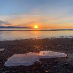 A recent sunset view from Mariner Park Beach (Photo by Christina Whiting/Homer News)