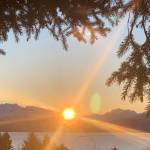 Sunrise view from mile 5 East End Road (Photo by Christina Whiting/Homer News)