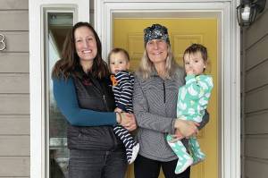 Reba and Lynn Temple pose on Tuesday, Jan. 17, 2023, in Homer, Alaska. (Photo by Emilie Springer/Homer News)