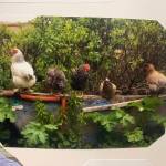 Birds on a Boat by Julianne Tomich is on display through January at Grace Ridge Brewing. (Photo by Christina Whiting/Homer News)