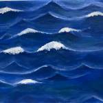 Waves, an early painting by Leah Dunn, was created while she was in middle school. (Photo provided by Leah Dunn)