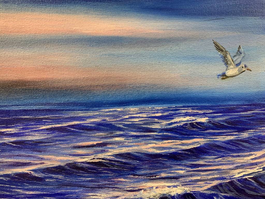 Serene Seascape by Leah Dunn. (Photo by Christina Whiting)