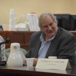 Chief Justice Daniel E. Winfree speaks during a public vote of the Alaska Judicial Council held as part of the selection process for a new Kenai Superior Court Judge on Tuesday, Jan. 24, 2023, at the Kenai Courthouse in Kenai, Alaska. (Jake Dye/Peninsula Clarion)