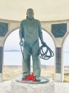 Seafarer's Memorial, Jan. 31, 2023, in Homer, Alaska. (Photo by Christina Whiting/Homer News)