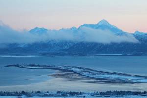 The Homer Spit stretching into Kachemak Bay is seen here on Thursday, Dec. 10, 2020 in Homer, Alaska. (Photo by Megan Pacer/Homer News)
