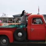 Homers Jeans employees, celebrating 40 years of business, drive down Pioneer Avenue in the 69th annual Winter Carnival Parade on Saturday, Feb. 11, 2023 in Homer, Alaska. Photo by Delcenia Cosman