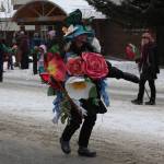 Pier One Theatre members march down Pioneer Avenue in the 69th Annual Winter Carnival Parade on Saturday, Feb. 11, 2023 in Homer, Alaska. Photo by Delcenia Cosman