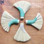 Photo by Willow Q. Jones/courtesy
Handmade turkey wing and turkey tail style brooms by Willow Q Jones made in her home studio in Homer in August 2022.