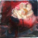 Peony, encaustic painting created in 2018 by Ann Margaret Wimmerstedt. Photo provided by Wimmerstedt.