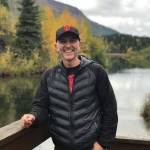 Homer educator Chris Etzwiler receives KPBSD Golden Apple award on Monday March 6. Photo proved by Krista Etzwiler.