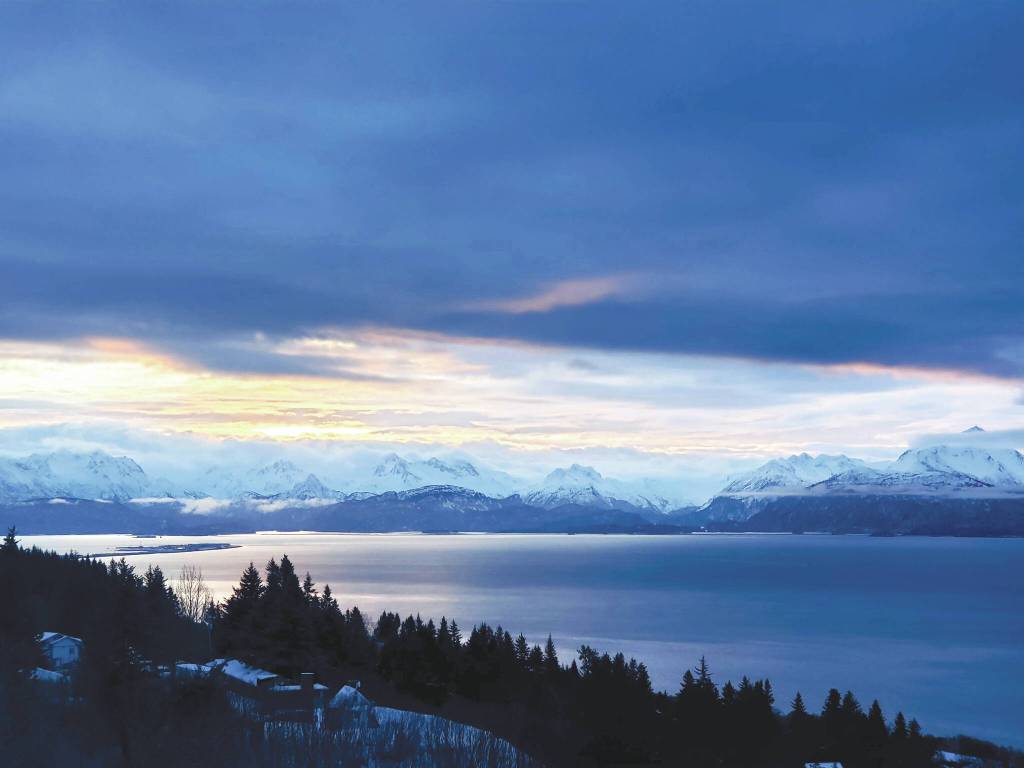 Sunrise on the Homer Bluff, March 2023 (Photo by Delcenia Cosman/Homer News)