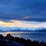 Sunrise on the Homer bluff, March 2023