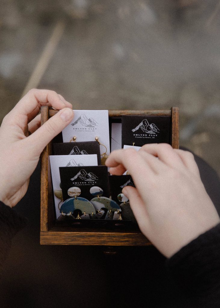 Earrings by Alyssa Morgan, March 2021. (Photo by Mackenzie Walker of Photos By Kenz)