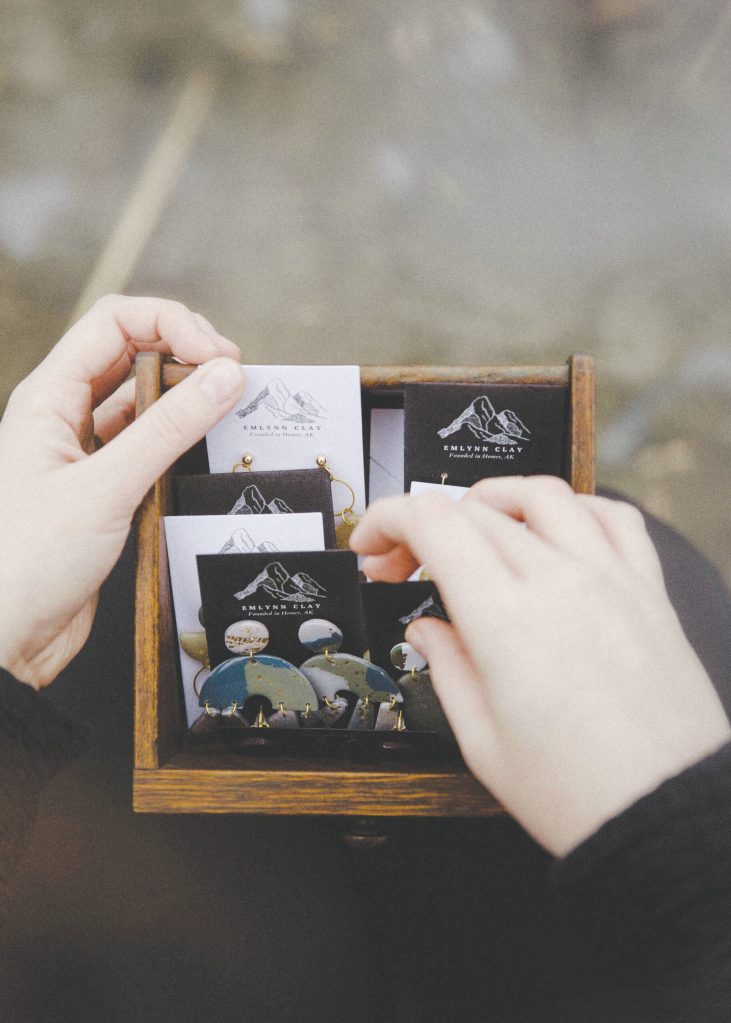 Earrings by Alyssa Morgan, March 2021. (Photo by Mackenzie Walker of Photos By Kenz)