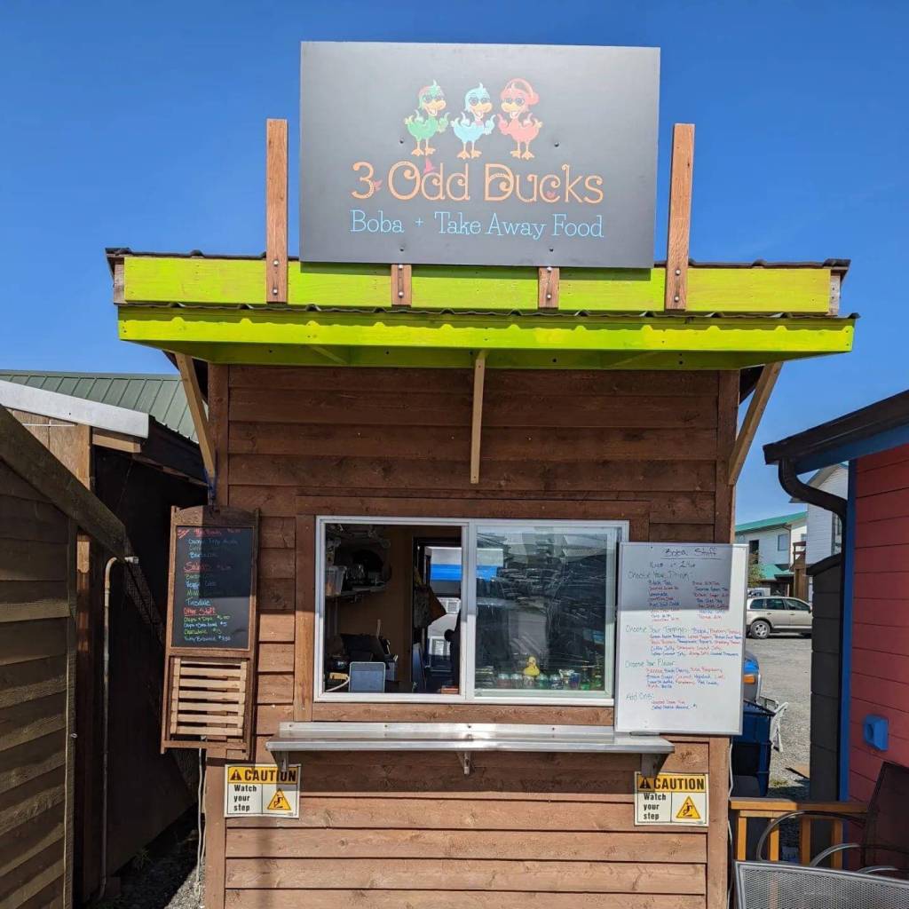 Red Bird Kitchen operating as Three Odd Ducks on a boardwalk on the Homer Spit in summer 2022. (Provided by Red Bird Kitchen)