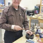 Artist Art Koeninger teaching a Community Recreation Silversmithing workshop at Homer High School on November 20, 2022. (Photo provided by Art Koeninger)