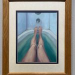 Self Care, a painting by Jenna Gerrety, is on display March 16 at Homer Council on the Arts through March as part of the Bodily Autonomy exhibit co-sponsored by Kachemak Bay Family Planning Clinic. (Photo by Christina Whiting/Homer News)