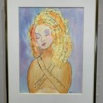 Woman, a watercolor painting by Donna Martin, is on display March 16 at Homer Council on the Arts through March as part of the Bodily Autonomy exhibit co-sponsored by Kachemak Bay Family Planning Clinic. (Photo by Christina Whiting/Homer News)