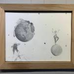Moon Dancing, graphite on paper by Morgan Dwyer, is on display at Homer Council on the Arts through March as part of the Bodily Autonomy exhibit co-sponsored by Kachemak Bay Family Planning Clinic. (Photo by Christina Whiting/Homer News)