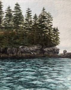 Billiken Point, acrylic painting by Homer youth artist Leah Dunn, painted in August 2021. Dunn is one of numerous local artists participating in the Ready Set Art fundraiser for Ptarmigan Arts. (Photo provided by Leah Dunn)