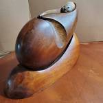 Sea Otter, red cedar Alabaster, by Homer artist Leo Vait, one of numerous artists participating in the upcoming Ready Set Art fundraiser for Ptarmigan Arts. (Photo provided by Leo Vait)