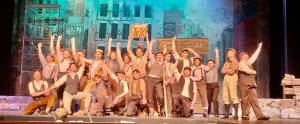 Homer High School Concert Choir presented Disneys Newsies: The Musical on March 24 at the Mariner Theater. (Photo by Christina Whiting/Homer News)
