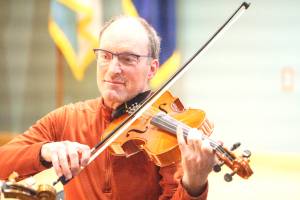 Photos provided by Daniel Perry
Daniel Perry plays the viola at the Homer Youth String Orchestra Club dress rehearsal in preparation for the Spooky Strings Halloween concert at the Islands and Oceans Visitor Center in October 2022.