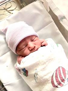 Ariana Holschen was born on April 18, 2023, at South Peninsula Hospital to parents Noemi Holschen and Zak Holschen of Homer, Alaska.
