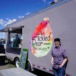 Ashley Steiner outside her food truck on the Homer Spit in summer 2018. (Michael Armstrong/Homer News)