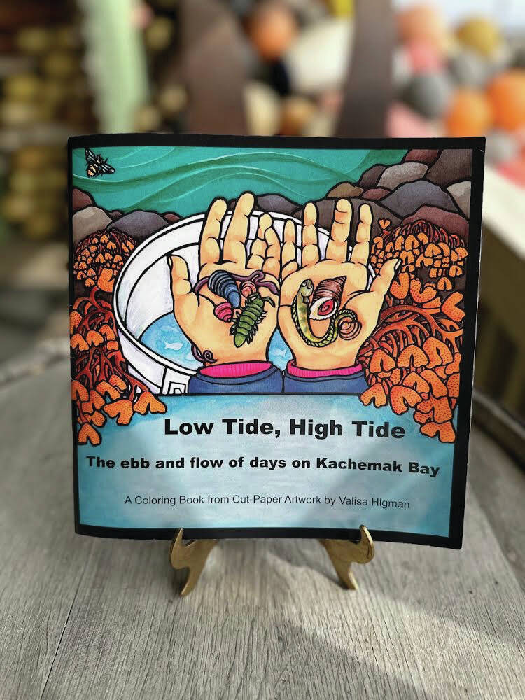 Photo provided by Bunnell
Seldovia artist Valisa Higmans coloring book is one of six pieces of local artwork included in Bunnells CSA boxes this year.