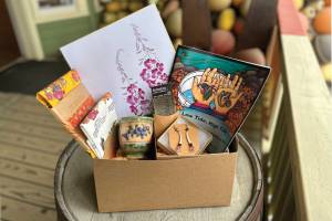 CSA Boxes with work by six local artists are available for sale at the Bunnell Street Art Center starting June 1, 2023. Photo provided by Bunnell Street Art Center