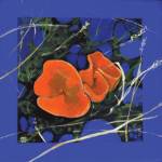 Aleuria Aurantia, a painting by Jenna Gerrety is on display in her special exhibit at Homer Council on the Arts through June. Photo provided by Homer Council on the Arts