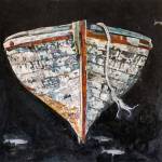 Boat, a painting by Antoinette Walker, is on display at Bunnell Street Art Center through June. Photo provided by Bunnell Street Art Center