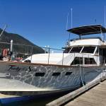 The Lady of the Sea fuels up in Petersburg, Alaska in May 2023 on her way from Washington State to Homer. Photo provided by Rand Seaton