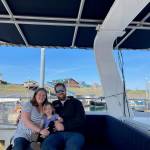 (from left to right) Lauren, Nora and Rand Seaton, owners of P/V Lady of the Sea and their new business venture, Lady of the Sea Adventures, are photographed on Thursday, June 1, 2023 at the Homer Harbor in Homer, Alaska. Photo by Amanda Campbell