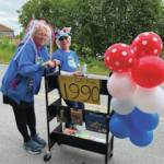 July 2022 parade with FHL board members Sara Reinert and Lyn Maslow.