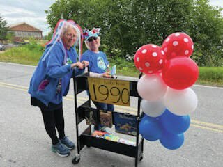 July 2022 parade with FHL board members Sara Reinert and Lyn Maslow.