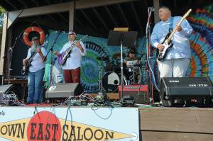 Photo provided by Josh Krohn, KBBI
English Bay Band performs at the 2022 Concert on the Lawn Event at the Down East Saloon.