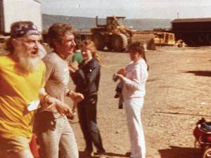 Photo provided by Jennifer Waltenbaugh
John Chapple, Jr. and John Chapple, III participate in the 1984 Homer Spit Run Race.