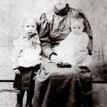 Photo courtesy of the Brennan Family Collection
This 1901 photo shows May King with her two eldest children, Floyd (standing) and Mary (on Mays lap).