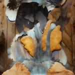 Fishing Bear with Raven, metalwork by Jeff Dean is on display at Creative Fires Studio through July in Homer, Alaska. Photo courtesy of Jeff Dean