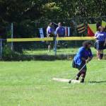 Gabriella Rinehart prepares to toss the hammer during the Kachemak Bay Highland Games on Saturday, July 1, 2023 at Karen Hornaday Park in Homer, Alaska. (Delcenia Cosman/Homer News)