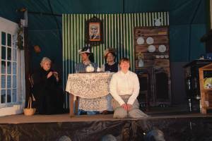 Maud of the Island actors perform in the opening show on June 29 at the Pratt Museum outdoor stage in Homer.