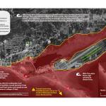 Photo courtesy of City of Homer
This illustration from the May 9, 2022, Homer City Managers Report shows a draft map from a proposed tsunami brochure being developed by the City of Homer to educate visitors and residents about tsunami hazards in Homer, Alaska. The yellow line suggests the borders of the area people should leave in the event of tsunami evacuation order, but some places within that area are not in an inundation zone, such as the Homer Police Station.