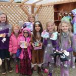 Homer kids share their crafts on Youth Day at Homer Farmers Market. Emilie Springer/ Homer News