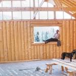 Photo provided by Tim Hatfield with the Kenai Peninsula History public media group
Verticle log construction of the original Fritz Creek building.