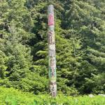 Emilie Springer/ Homer News
Totem pole in Sitka National Historical Park. June 2023.