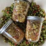 Photo by Tressa Dale/Peninsula Clarion
Rhubarb is preserved in jars.