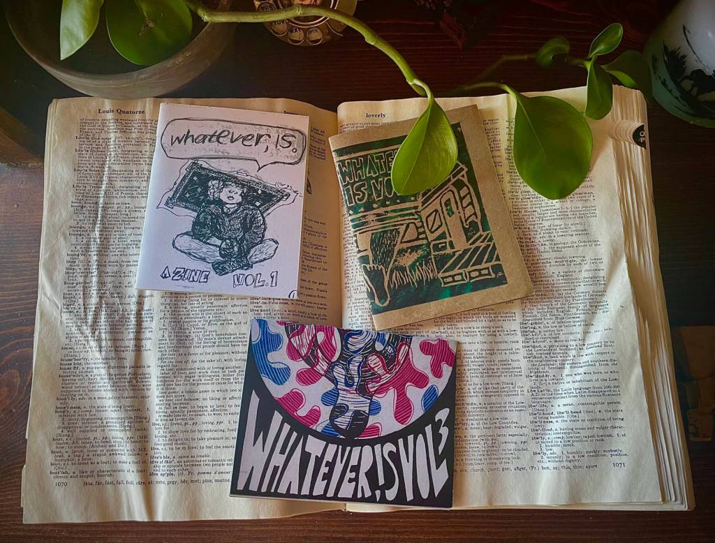 Work in Progress, a multimedia piece on canvas by Fritz Creek artist Batty Oakes, is on display at Grace Ridge Brewing through August in Homer, Alaska. Photo provided by Batty Oakes